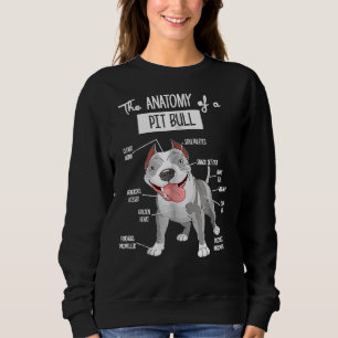 Anatomy Of A American Pitbull Dog Lover Men Women Sweatshirt