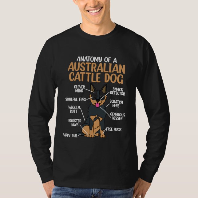 Anatomy Of A Australian Cattle Dog T-Shirt (Front)