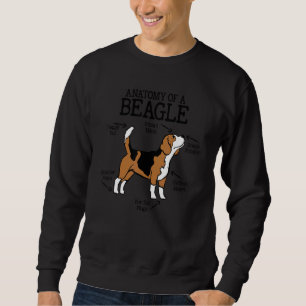 Anatomy Of A Beagle  For Dog  1 Sweatshirt