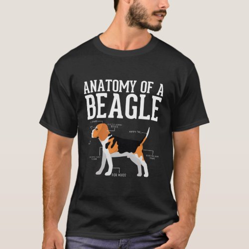 Anatomy Of A Beagle  Funny Beagle Quote T_Shirt