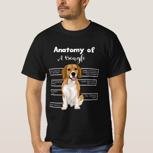 Anatomy Of A Beagle Funny Dog Lovers Gifts T_Shirt