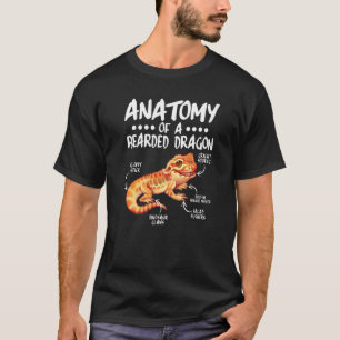 Anatomy Of A Bearded Dragon  For Reptile T-Shirt