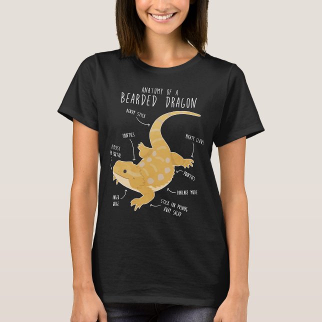 Anatomy of a Bearded Dragon T-Shirt (Front)