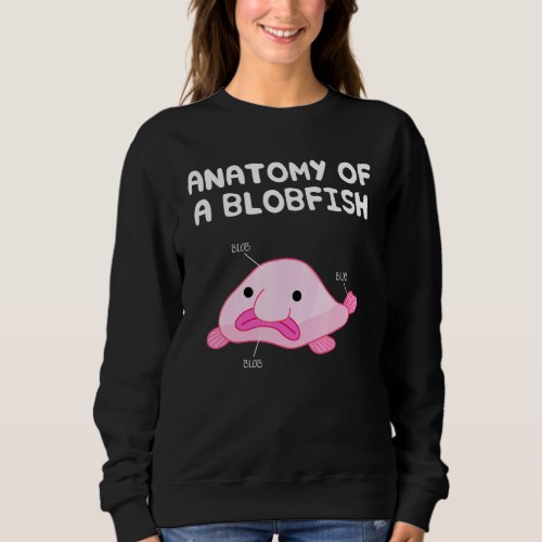 Anatomy Of A Blobfish Fish Sweatshirt