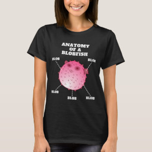 Anatomy Of A Blobfish Ugly Fish T-Shirt
