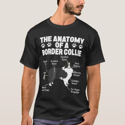 Anatomy Of A Border Collie T_Shirt