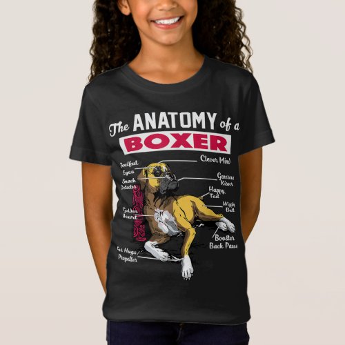Anatomy of a Boxer Dog _ Funny for Boxer lover T_Shirt
