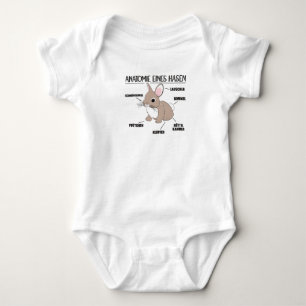 Anatomy Of A Bunny Funny Knob Explanation Baby Bodysuit