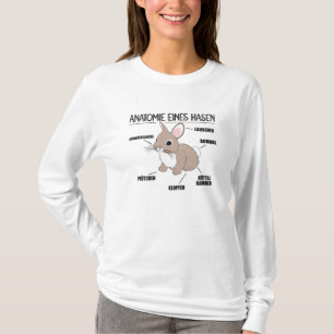 Anatomy Of A Bunny Funny Knob Explanation T-Shirt