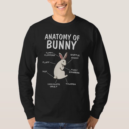 Anatomy of a Bunny Funny Rabbit Definition T_Shirt