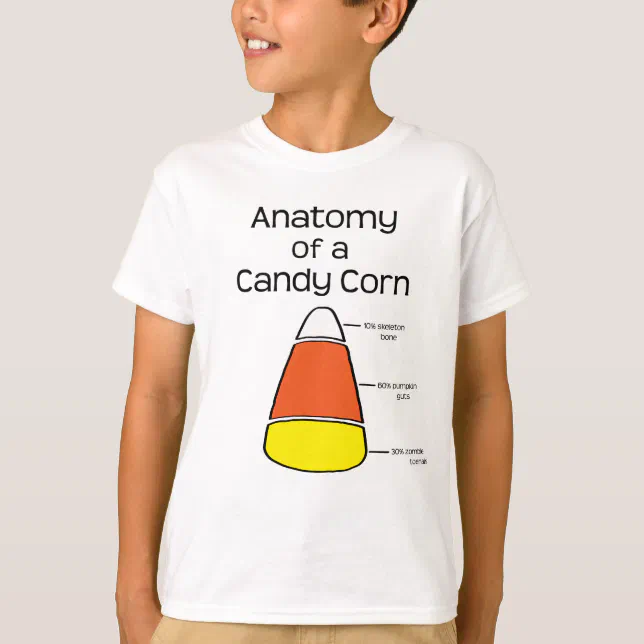 Anatomy of a Candy Corn T-Shirt Zazzle