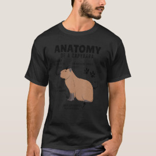 Anatomy Of A Capybara Capybara For Boys Girls T-Shirt