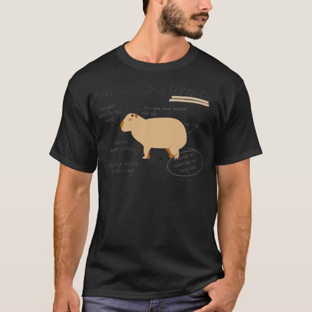 Anatomy Of A Capybara T-Shirt (Front)