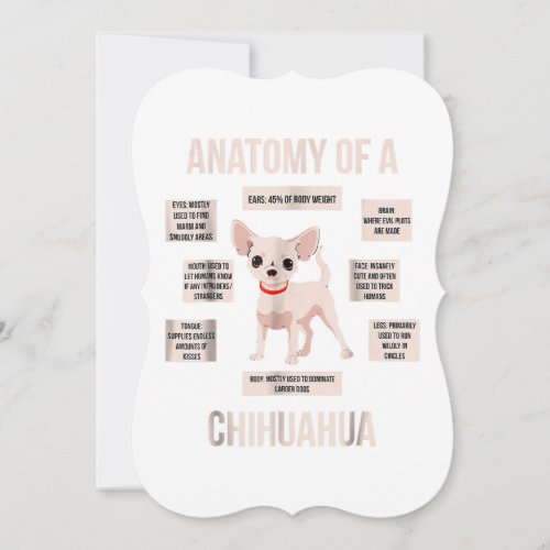 anatomy of a chihuahua  funny puppy gift