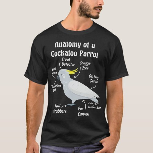 Anatomy of a Cockatoo Parrot  T_Shirt