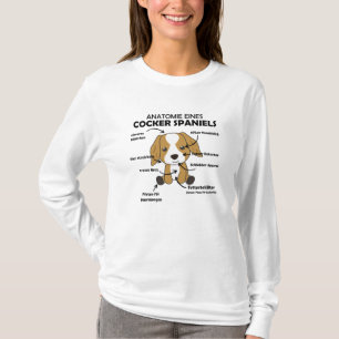 Anatomy Of A Cocker Spaniel Sweet Dog Puppy T-Shirt