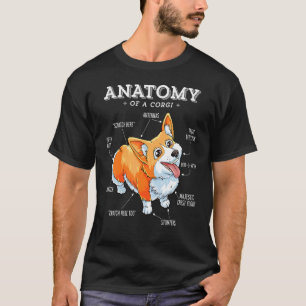 Anatomy Of A Corgi  Corgis Dog Puppy Dog T-Shirt