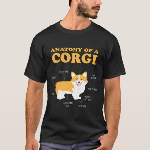 Anatomy Of A Corgi Dog T-Shirt