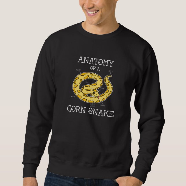 Anatomy Of A Corn Snake Sweatshirt (Front)