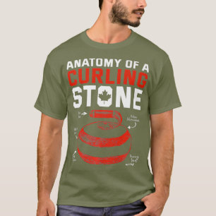 Anatomy of a Curling Stone Canadian patriotic T-Shirt