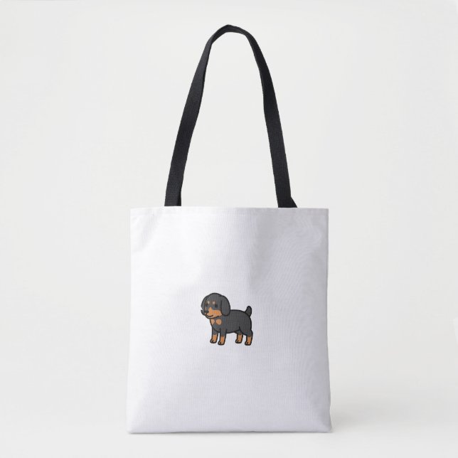 Anatomy Of A Dachshund Dog Funny Wirehaired Dachsh Tote Bag (Front)