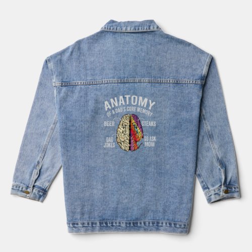 Anatomy Of A Dad s Core Memory   Father  Beer Stea Denim Jacket