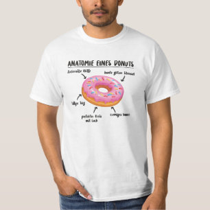 Anatomy Of A Donut Sweet Delicious Donut T-Shirt