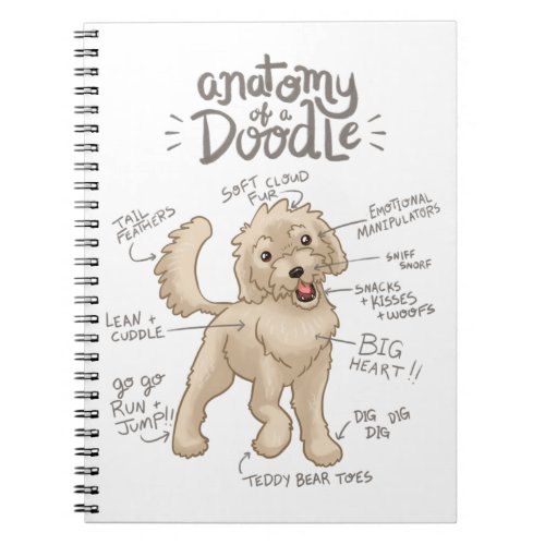 Anatomy of a Doodle Dog Notebook
