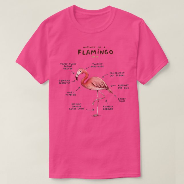 Anatomy of a Flamingo T-Shirt (Design Front)