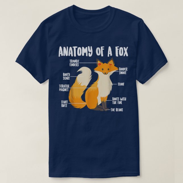Anatomy Of A Focute Sweet Carnivore Funny Animal 9 T-Shirt (Design Front)
