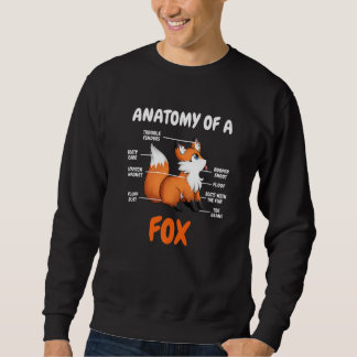 Anatomy Of a Fox animal Sweet carnivore Fox Sweatshirt