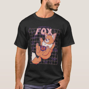 Anatomy Of A Fox Cute Fox Design T-Shirt
