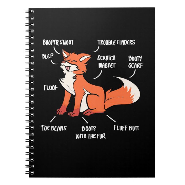 Anatomy Of A Fox Notebook (Front)