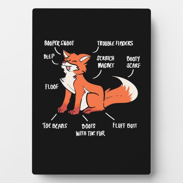 Anatomy Of A Fox Plaque (Front)