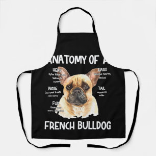 Anatomy Of A French Bulldog For Dog Lovers Apron