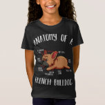 Anatomy Of A French Bulldog Frenchie Dog Lover Pet T-Shirt
