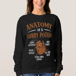 Anatomy Of A Furry Potato Guinea Pig  2 Sweatshirt