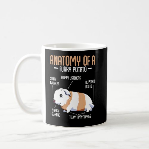 Anatomy Of A Furry Potato Guinea Pig Household Pet Coffee Mug