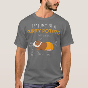 Anatomy Of A Furry Potato Guinea Pig Lover Gifts5 T-Shirt
