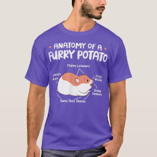 Anatomy of A Furry Potato Guinea Pig Rodent Kawaii T-Shirt