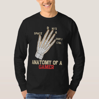 Anatomy Of A Gamer Video Games Lover T-Shirt