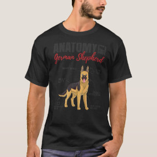 Anatomy Of A German Shepherd Dog 1 T-Shirt