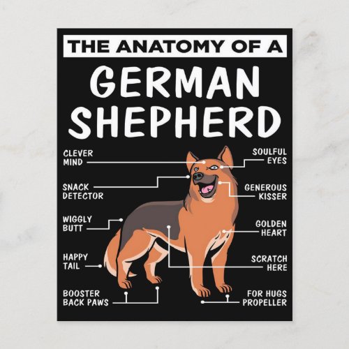 Anatomy Of A German Shepherd Pet Owner Flyer