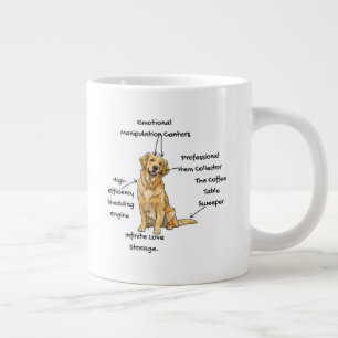 Anatomy of a Golden Retriever - Funny Dog Mom/Dad Giant Coffee Mug