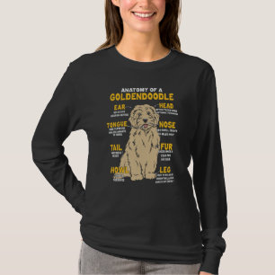 Anatomy Of A Goldendoodle For Dog T-Shirt