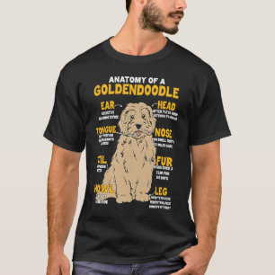 Anatomy Of A Goldendoodle For Dog T-Shirt