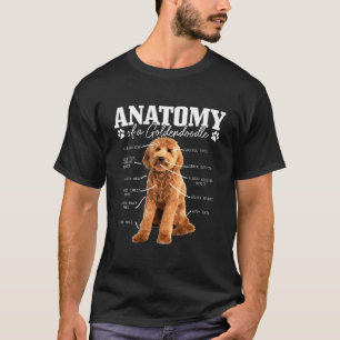 Anatomy Of A Goldendoodle Funny Cute Dog Doodle Mo T-Shirt