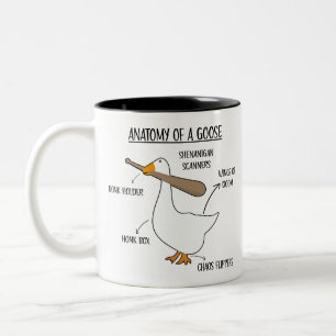Anatomy Of a Goose Funny Goose baseball bat Mug