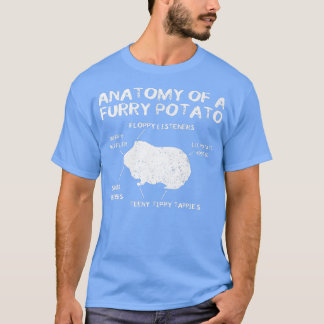 Anatomy Of A Guinea Pig Funny Furry Pet Gif T-Shirt