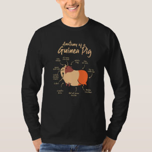Anatomy Of A Guinea Pig Graphic Owner Pet Cavy Ani T-Shirt